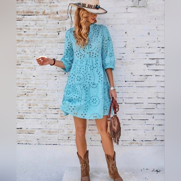 Vintage Lantern Sleeve Short Dress Women Autumn Spring Buttons Print Sash Ruffles Party Evening Dresses main image 1